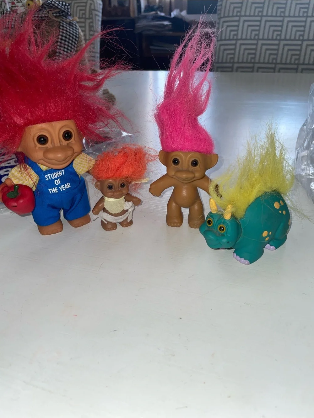 Vintage Russ Hatchlings Troll set of 4